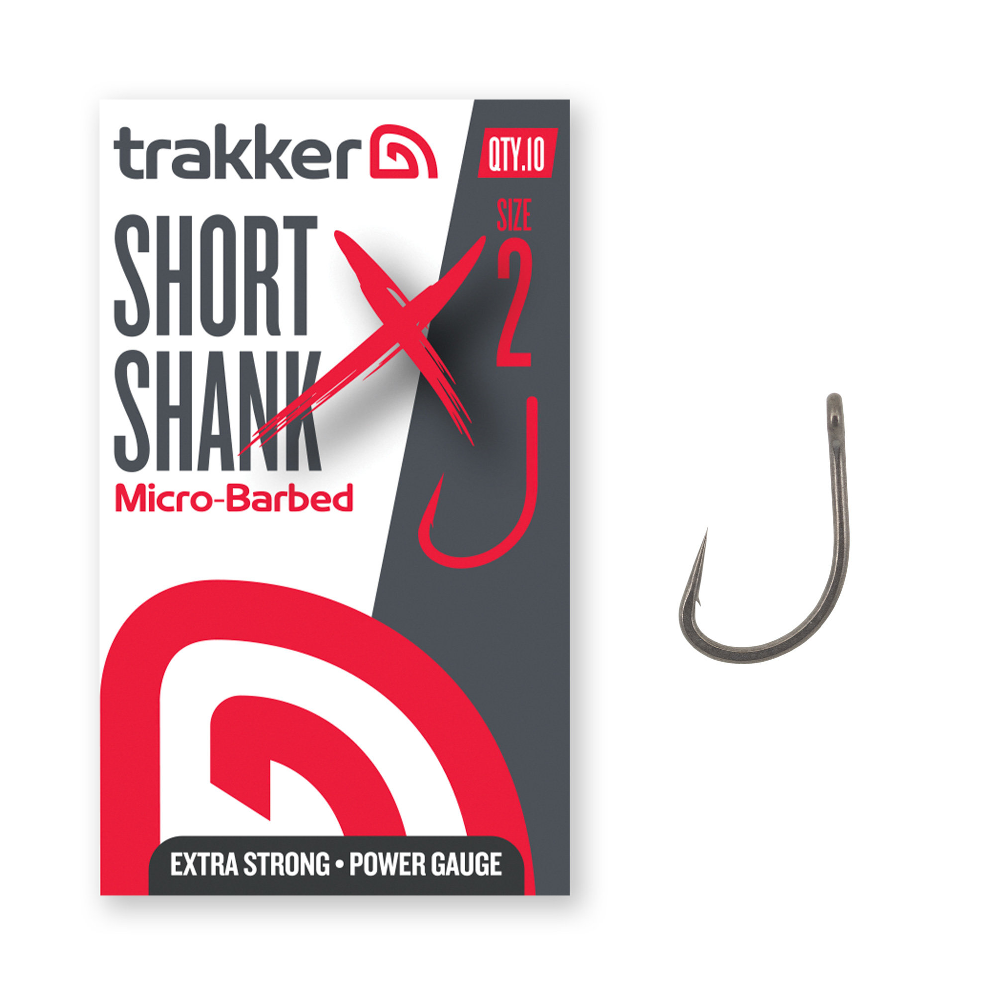 Trakker – Short Shank XS Hooks Size 2 (Micro Barbed) TPx5