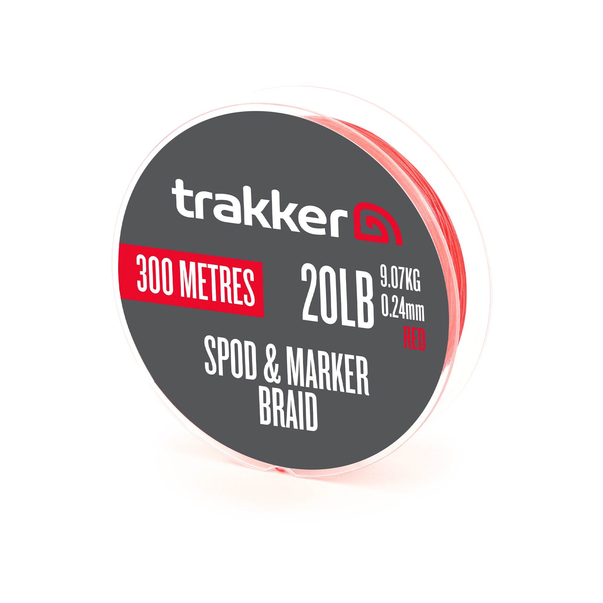 Trakker – Spod Marker Braid (20lb)(9.07kg)(0.24mm)(300m)(Red)