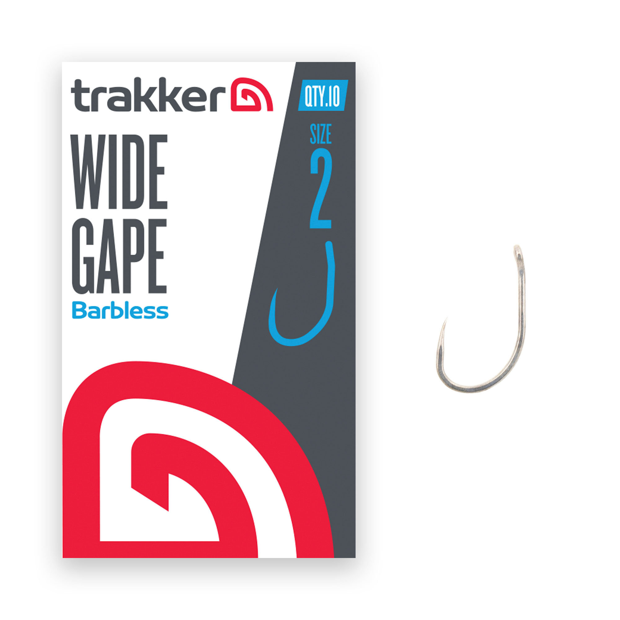 Trakker – Wide Gape Hooks Size 2 (Barbless) TPx5