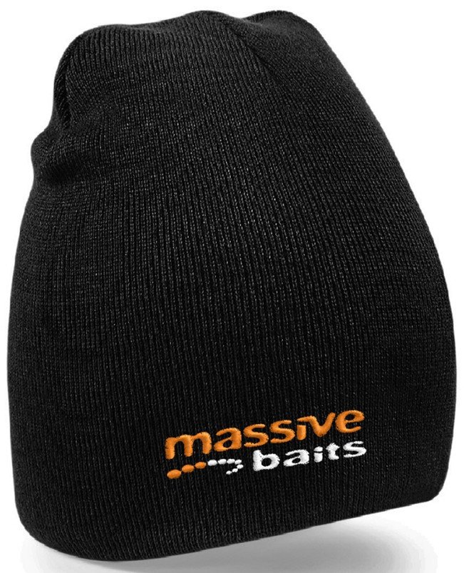 Massive Baits – Czapka czarna zimowa BEANIE *haft*