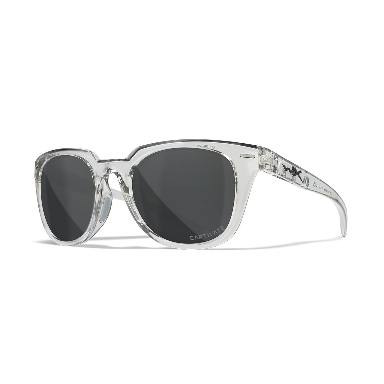 Wiley X – ULTRA Captivate Polarized Smoke Grey Gloss Crystal Light Grey Frame