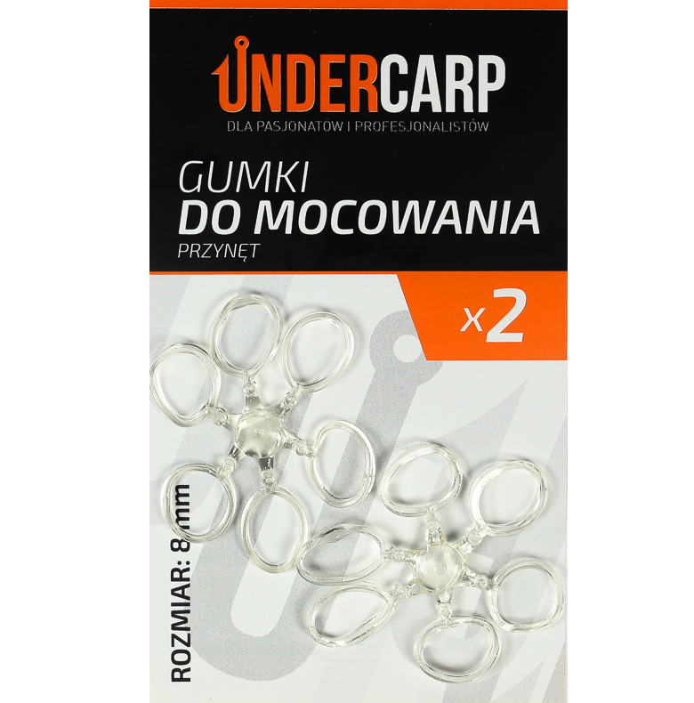 UnderCarp Gumki do mocowania przynęt 8 mm