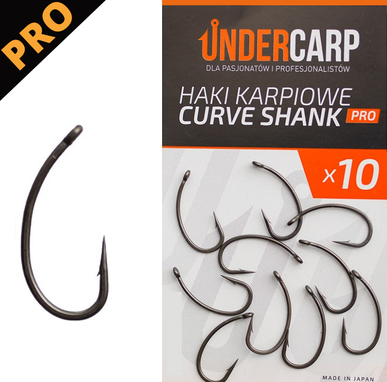 UnderCarp Haki Karpiowe Curve Shank PRO – 6