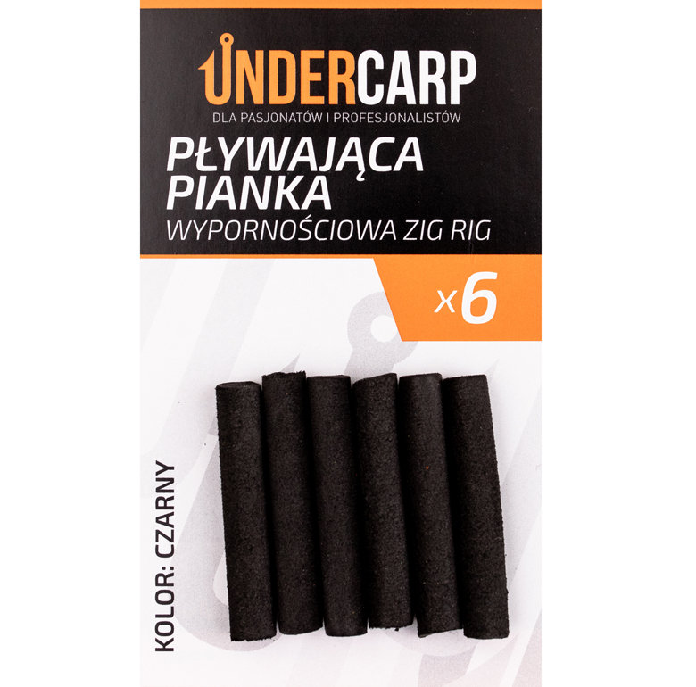 UnderCarp Pływająca pianka wypornościowa Zig Rig – czarny