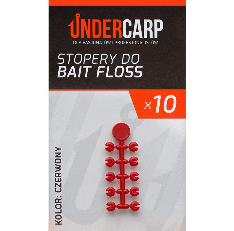 UnderCarp Stopery do Bait Floss czerwony