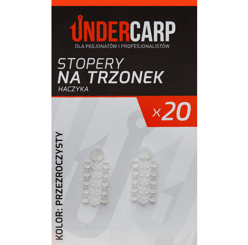 UnderCarp Stopery na trzonek haczyka-przezroczysty