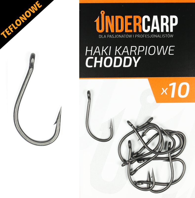 UnderCarp Teflonowe haki karpiowe CHODDY – 2