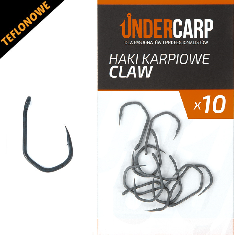 UnderCarp Teflonowe haki karpiowe CLAW – 4