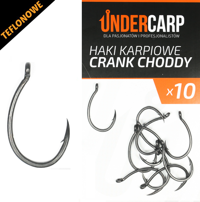 UnderCarp Teflonowe haki karpiowe CRANK CHODDY – 6