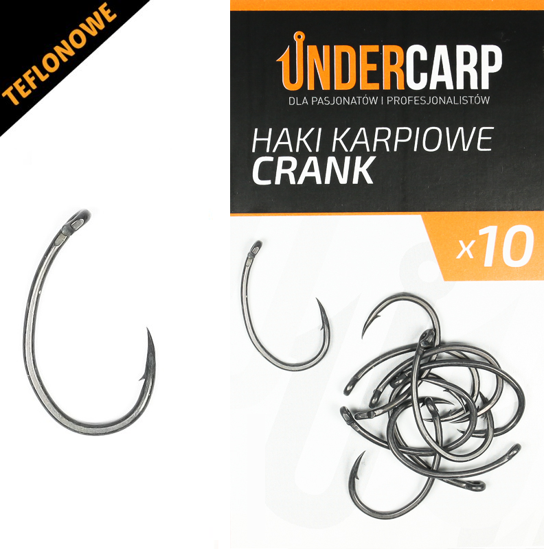 UnderCarp Teflonowe haki karpiowe CRANK – 6