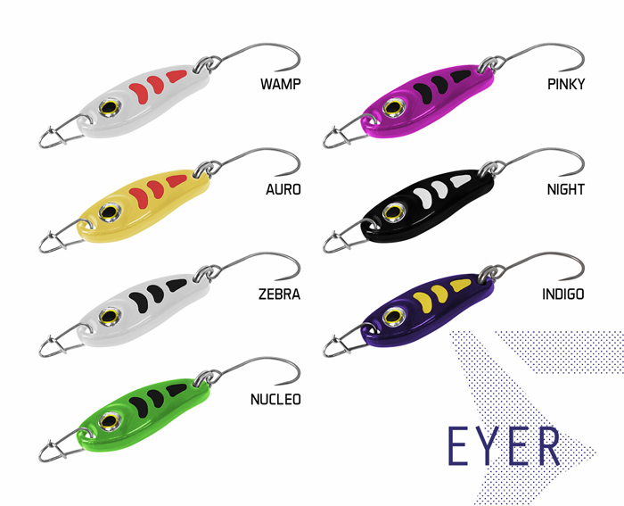 Wahadłówka Delphin EYER 1.5g AURO Hook #8