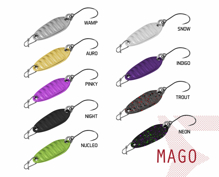 Wahadłówka Delphin MAGO 2g AURO Hook #8 Snap 00