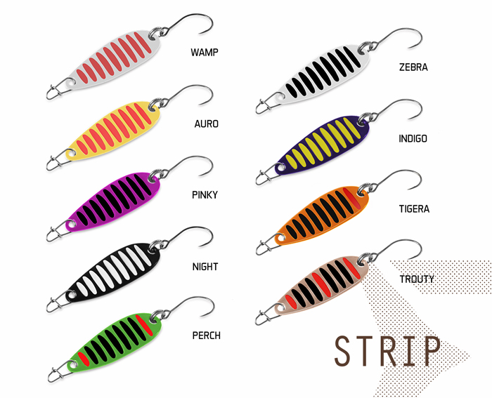 Wahadłówka Delphin STRIP 2g AURO Hook #8 Snap 00