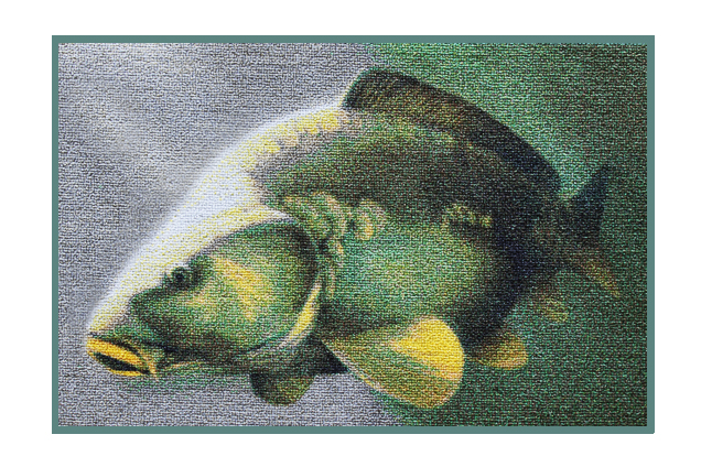 Wycieraczka 3D karp 60x40cm