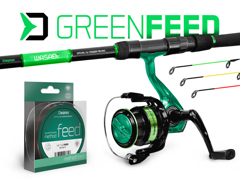 Zestaw feederowy Delphin GreenFEED 330cm/100g + 3T + 0