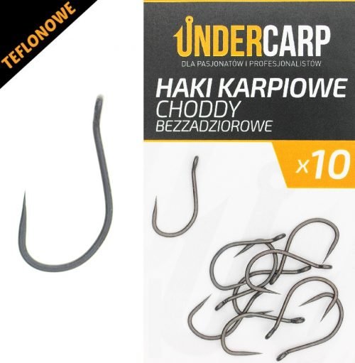 UnderCarp Teflonowe haki karpiowe CHODDY bezzadziorowe – 6