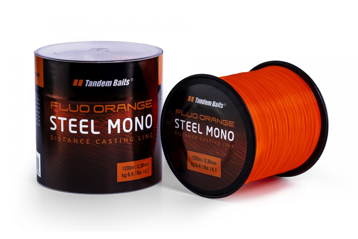 Tandem Baits Steel Mono 0.30 Orange 1200m – Żyłka