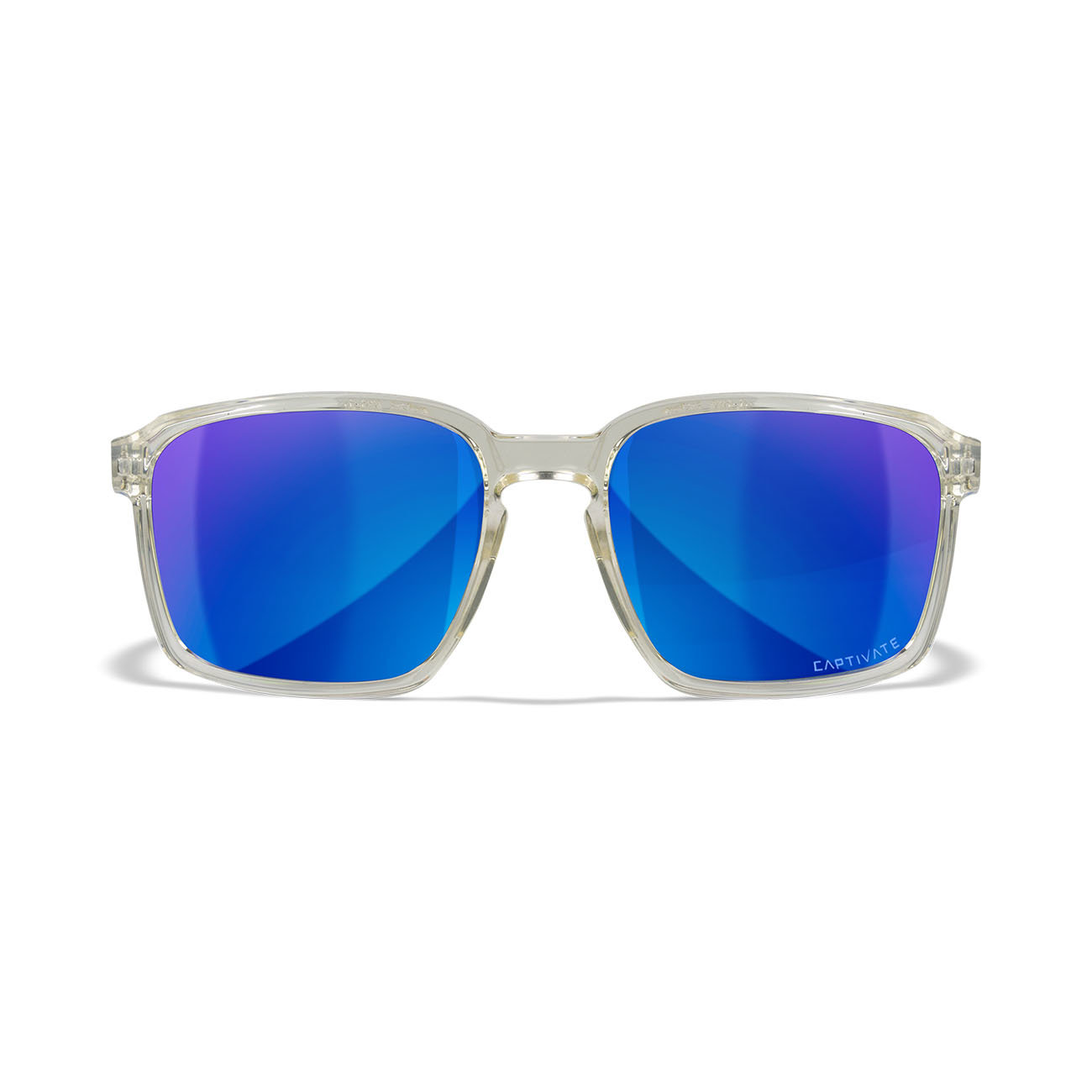 ALFA-Captivate-Polarized-Blue-Mirror-Smoke-Grey-Gloss-Clear-Crystal-Frame-Okulary