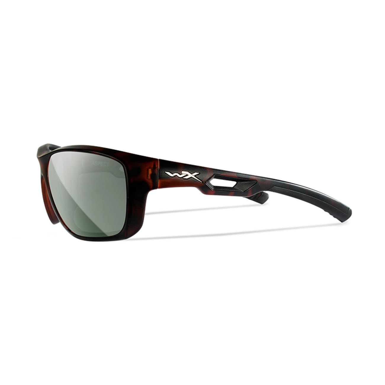 ASPECT-Polarized-Platinum-Flash-Smoke-Green-Lens-Matte-Demi-Frame-Okulary-Karpiowe