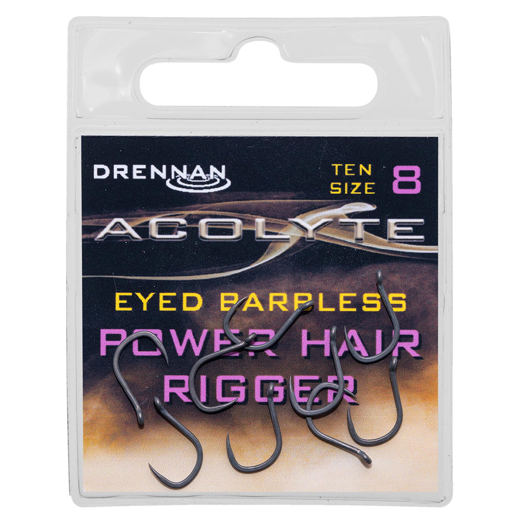 ACOLYTE POWER HAIR RIG BARBLESS Haczyki Drennan 10szt. Kod: HEAB08-HEAB16