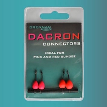 DACRON CONNECTORS Large Pink&Red Drennan 4szt. TODC002