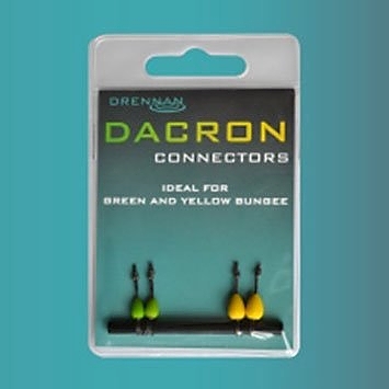 DACRON CONNECTORS Small Green&Yellow Drennan 4szt. TODC001