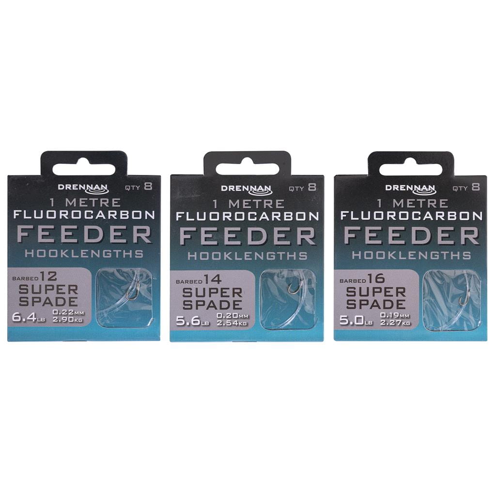 Gotowe Przypony FLUOROCARBON FEEDER SUPER SPADE  Drennan 1m