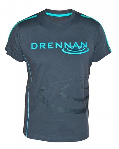 Koszulka T-SHIRT Drennan Grey / Aqua