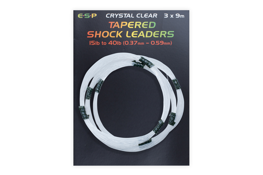 Przypon Strzałowy LEADCORE TAPERED SHOCKLEADER CLEAR 3x9m ESP Kod: ELTSL1540