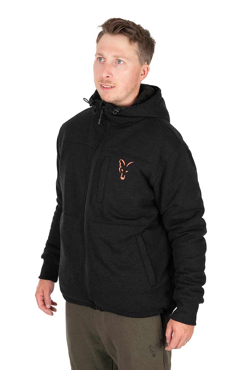 Fox-Collection-Sherpa-Jacket-Black-Orange-1