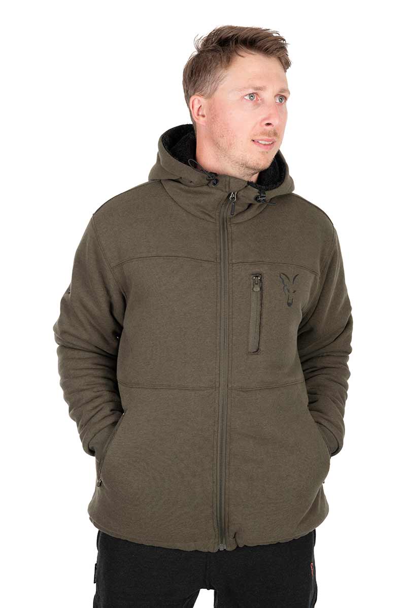 Fox-Collection-Sherpa-Jacket-Green-Black-1