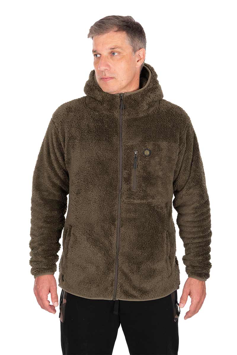 Fox HD Premium Full Zip Teddy Jacket – Khaki – Khaki HD premium full zip teddy  – 3XL – CFX467