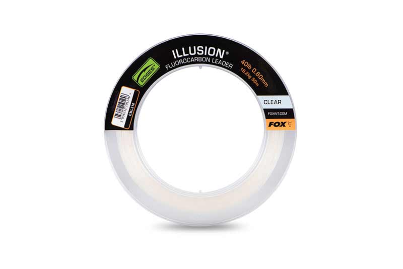 Fox Illusion Fluorocarbon Leaders – Illusion Fluorocarbon Leader 30lb 13.6kg (0.50mm) x 50m – Naturals Green – CML207