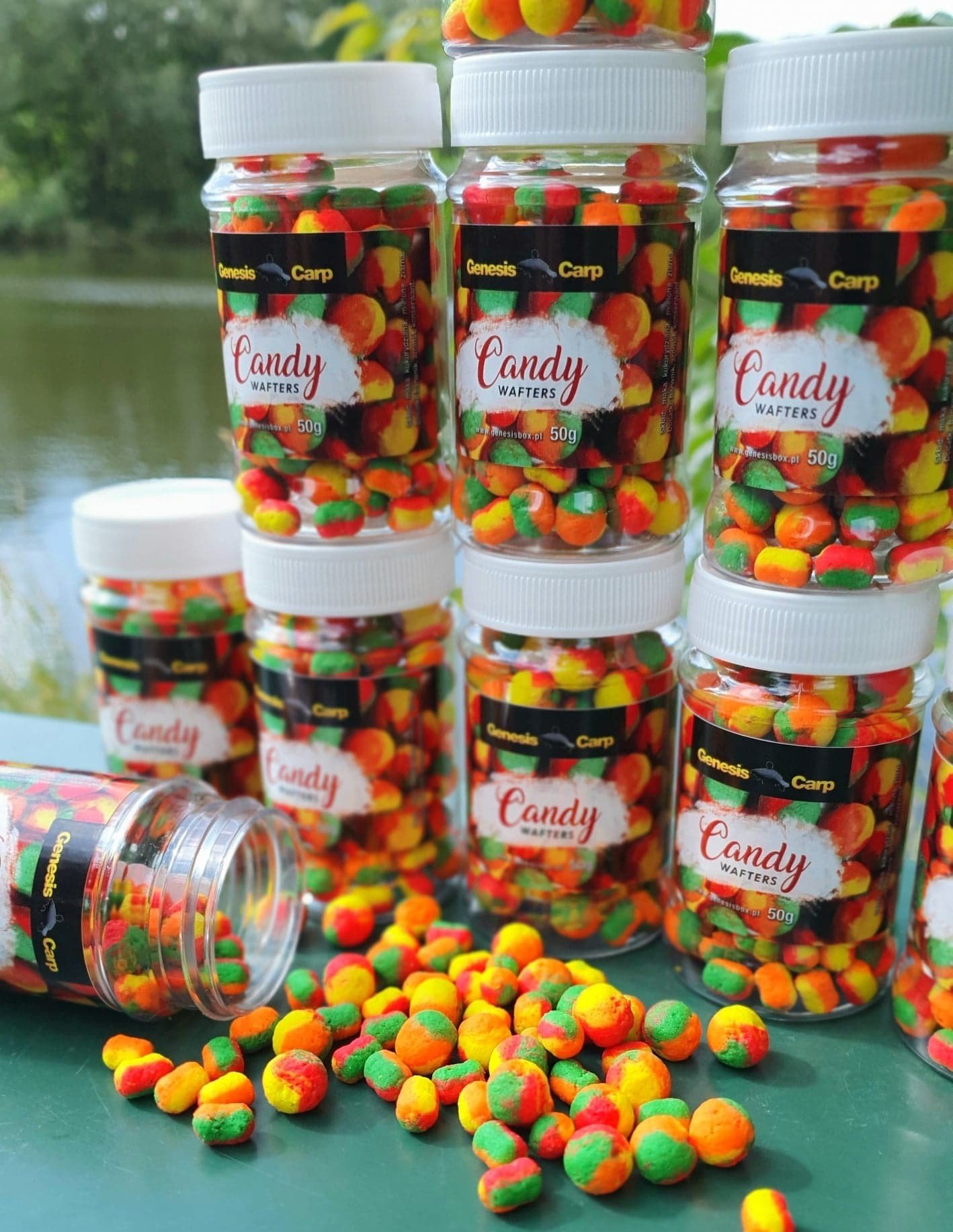 GENESIS-CARP-CANDY-WAFTERS-GARLIC-FISH-7-11mm-Genesis-Carp-Przynety-METHOD-FEEDERPrzynetyZanety-4