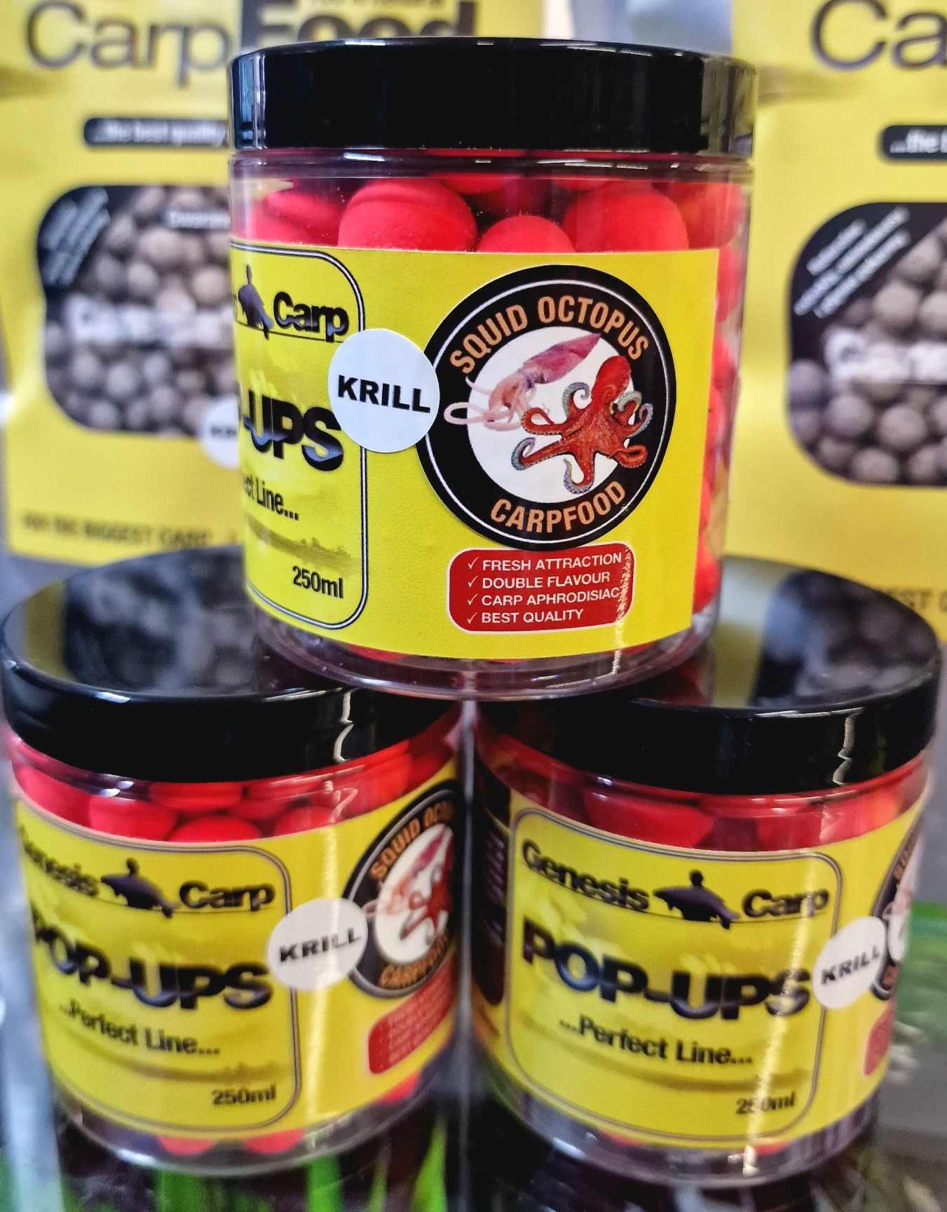 GENESIS-CARP-Pop-Up-Fluo-Spice-Krill-Squid-Octopus-12-15mm-100g-Genesis-Carp-Kulki-pop-upPrzynetyZanety-1