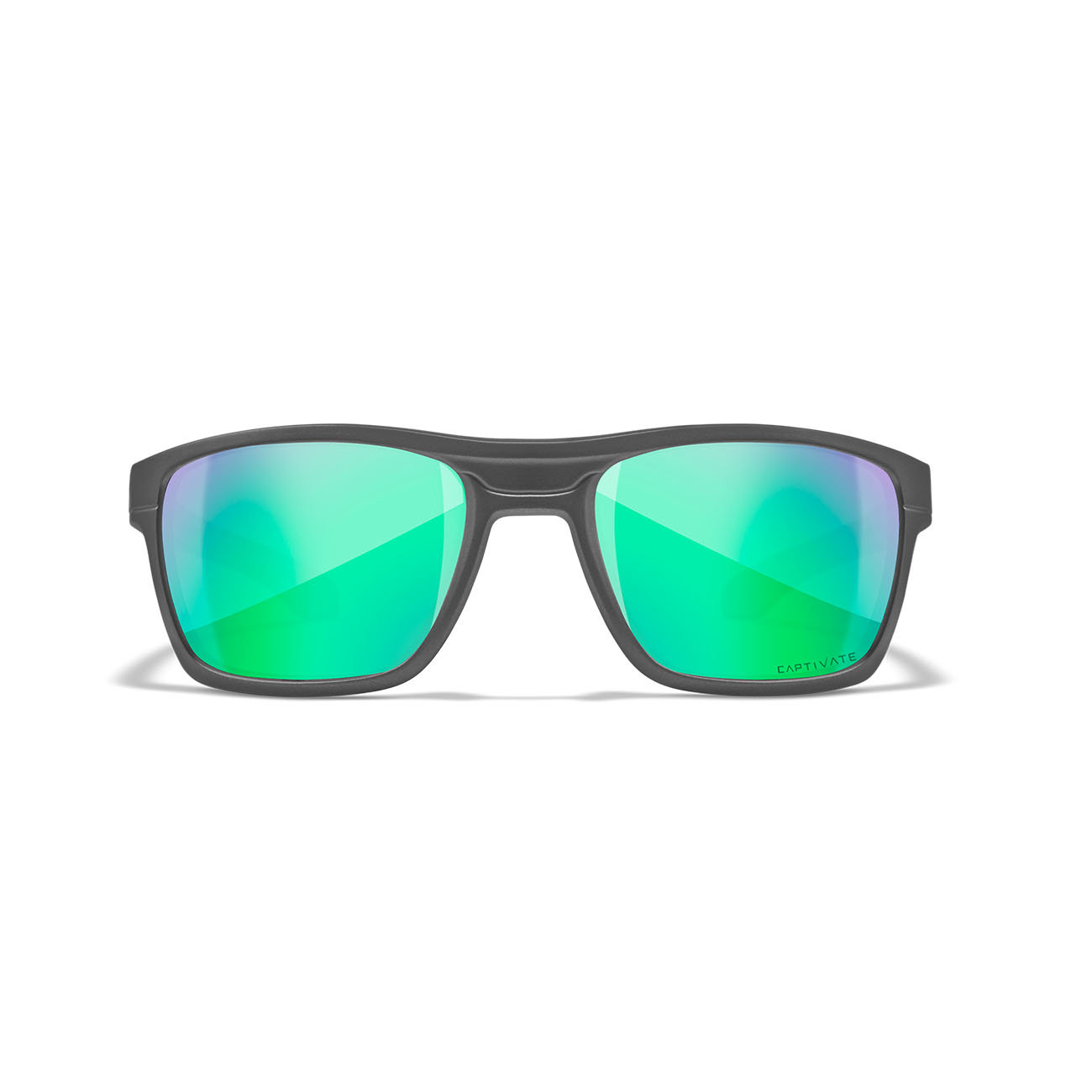 KINGPIN-Captivate-Pol-Green-Mirror-Amber-Matte-Graphite-Frame-Okulary-Karpiowe