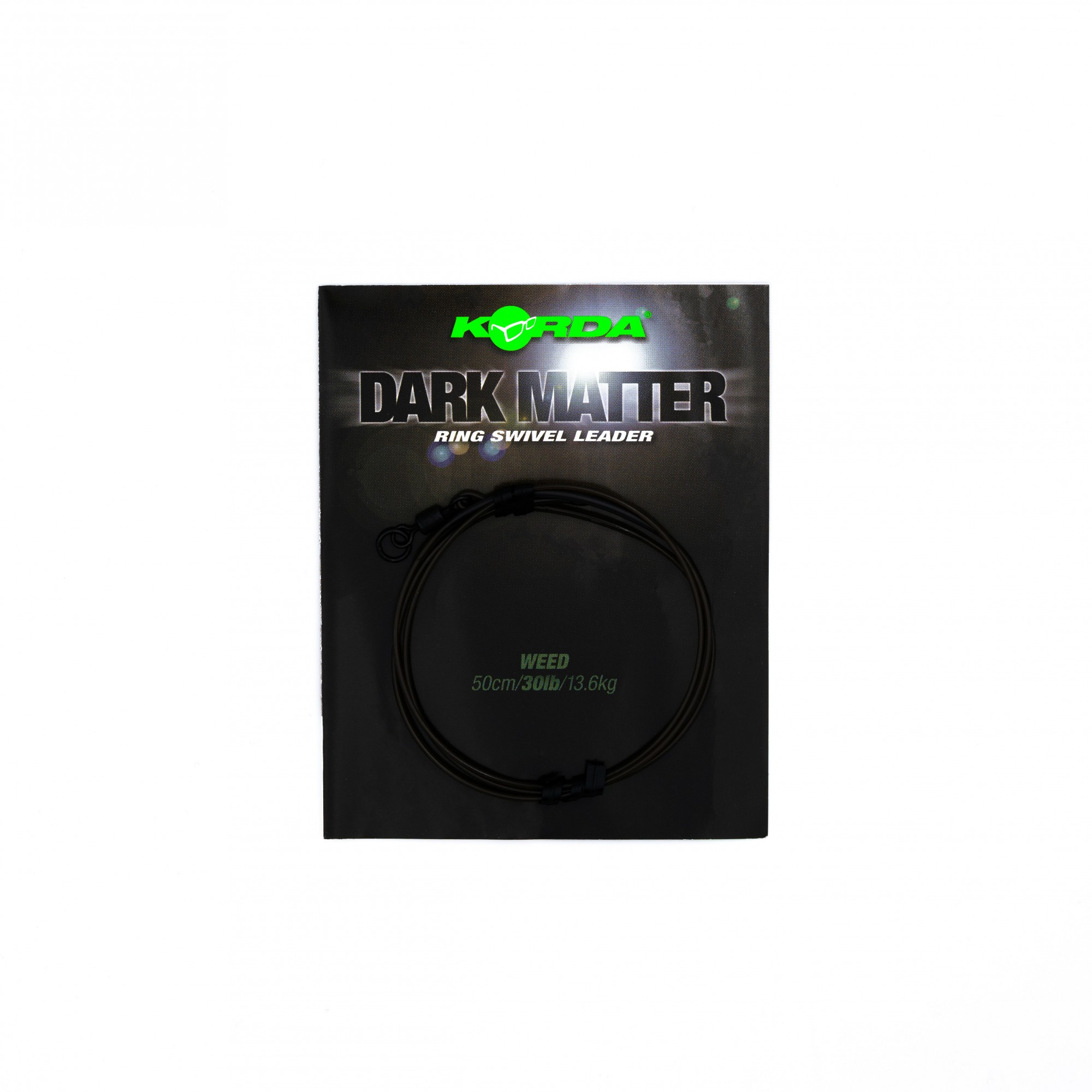 KORDA-Dark-Matter-Leader-50-cm-Ring-Swivel-Weed-KSZ68-2