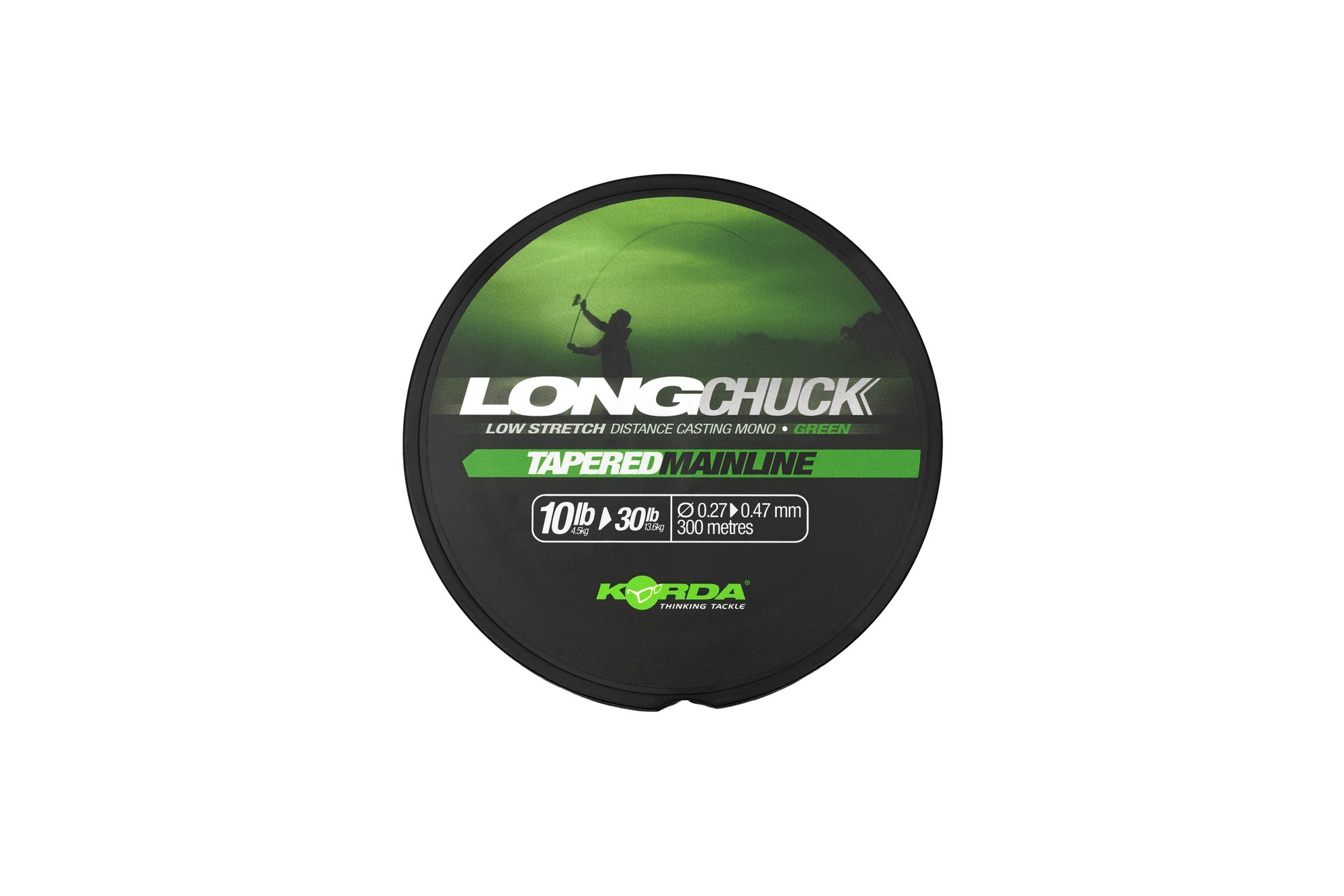 KORDA-LongChuck-Tapered-Mainline-Green-10-30lb0.27-0.47mm-KDCM12-2