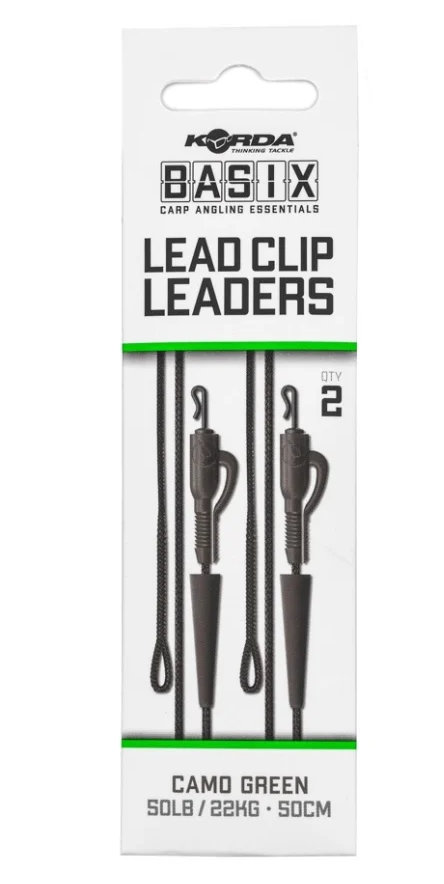 Korda-Basix-Lead-Clip-Leaders-2-sztuki-InfinityCarp.pl-Sklep-Premium-dla-Karpiarzy-2