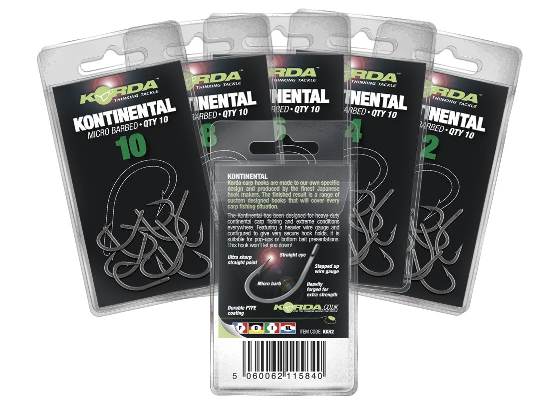 Korda-KONTINENTAL-SIZE-2-10szt.-InfinityCarp.pl-Sklep-Premium-dla-Karpiarzy-1