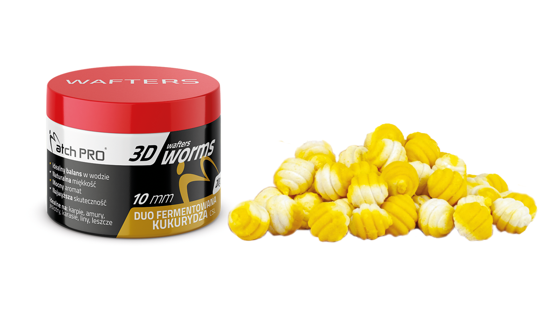 3D WORMS WAFTERS DUO CSL 10mm 20g MatchPro