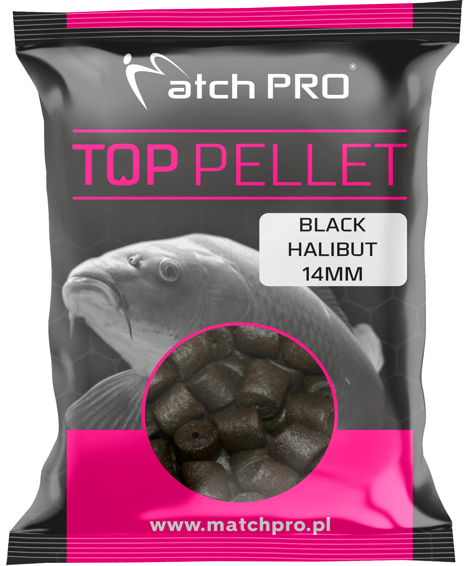 BLACK HALIBUT Drilled 14mm Pellet MatchPro 700g