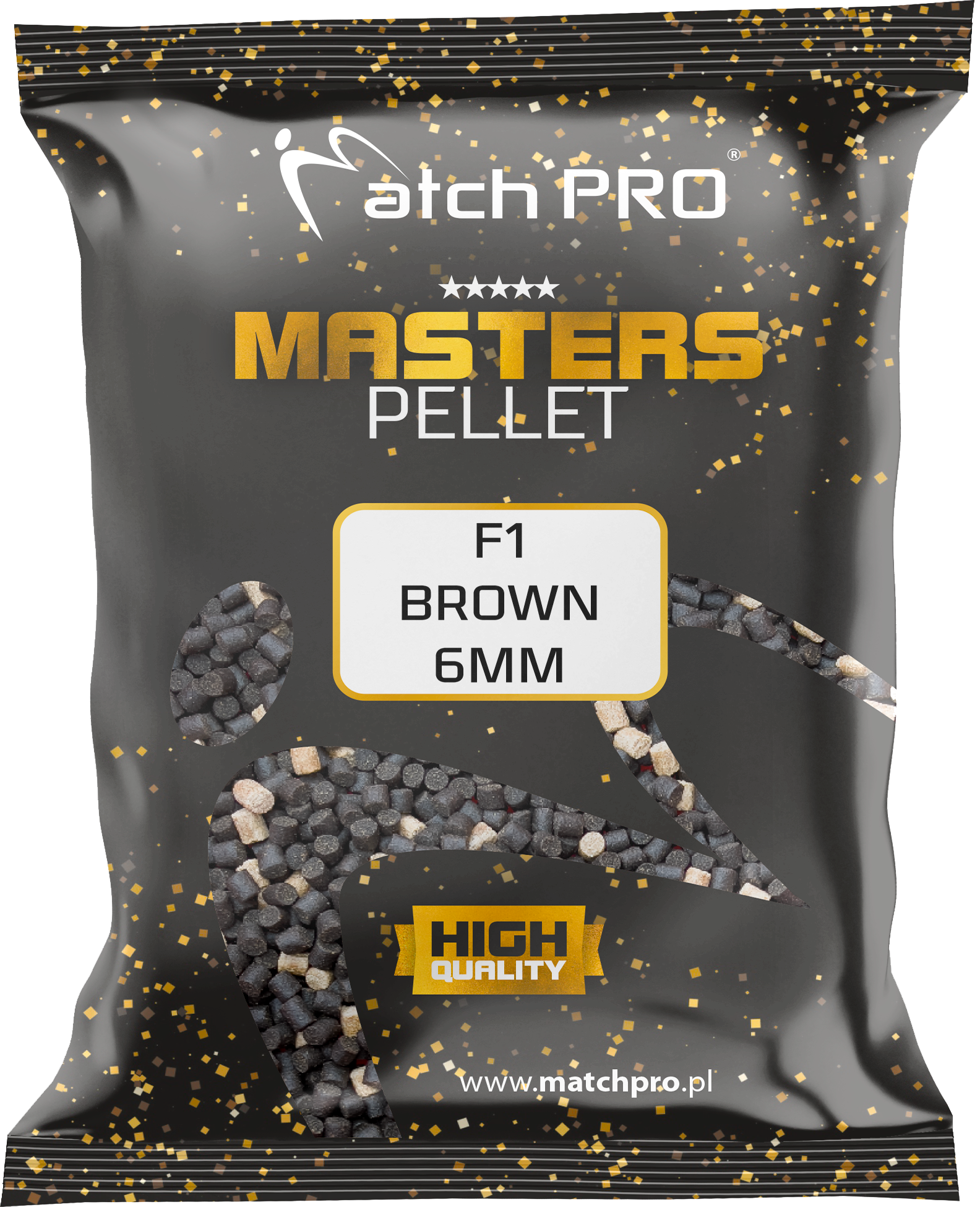 F1 BROWN 6mm PELLET MASTERS MatchPro 700g