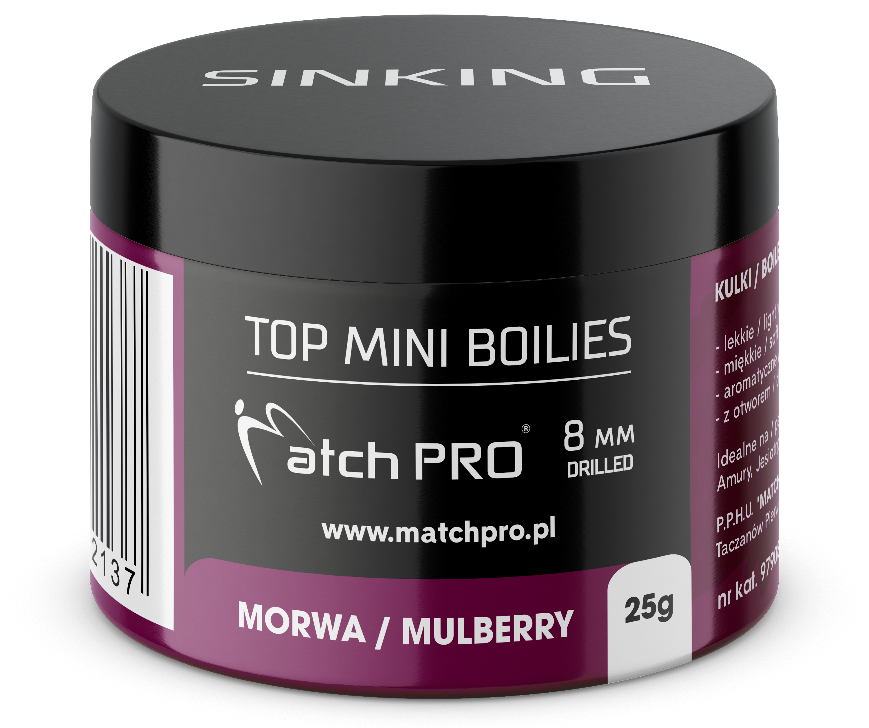 TOP BOILIES Kulki MULBERRY MORWA 8mm / 25g MatchPro