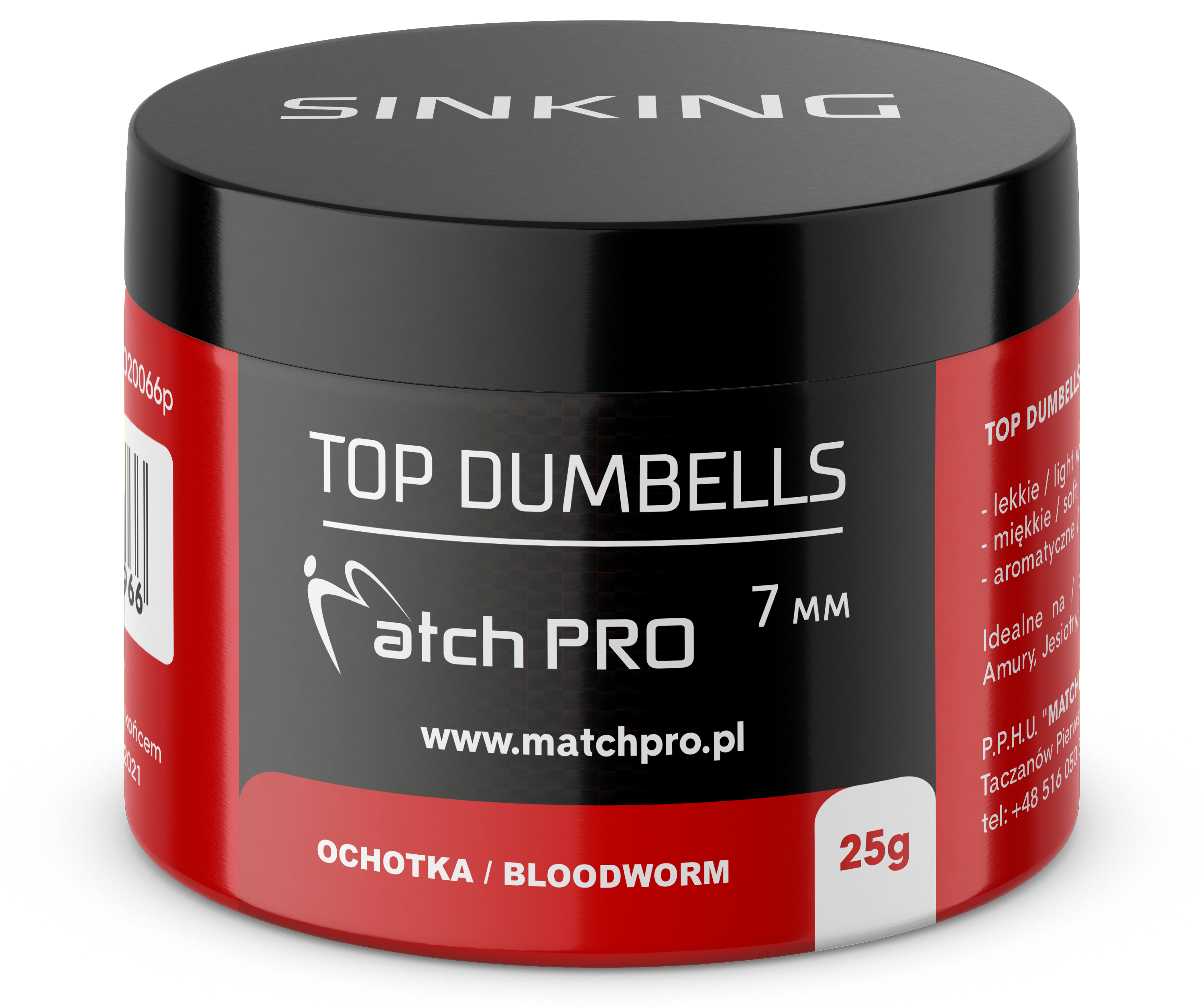 TOP DUMBELLS BLOODWORM 7mm / 25g MatchPro