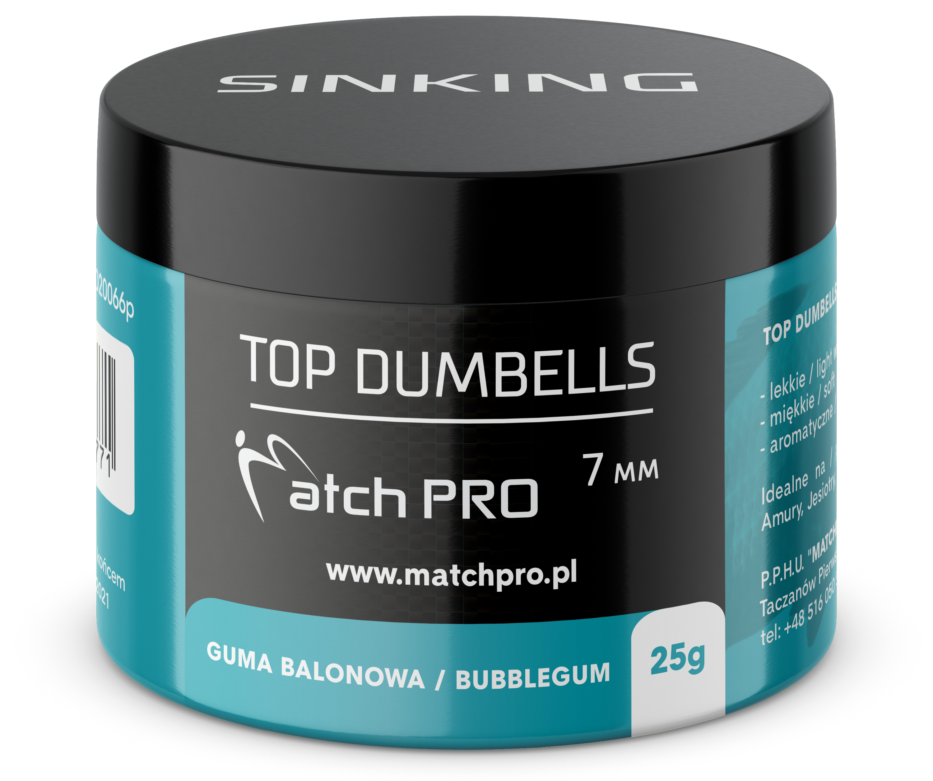 TOP DUMBELLS BUBBLEGUM 7mm / 25g MatchPro