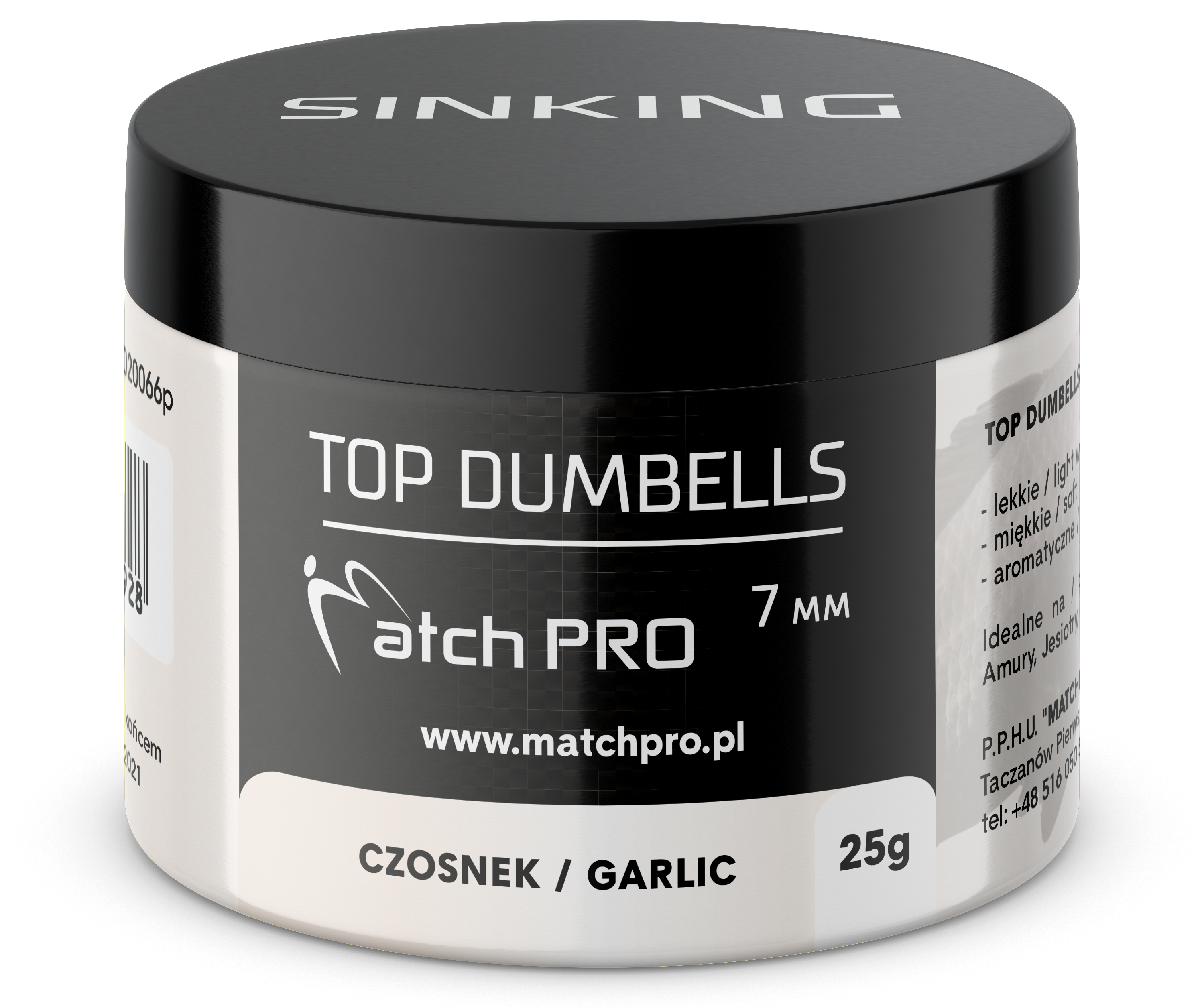 TOP DUMBELLS GARLIC 7mm / 25g MatchPro