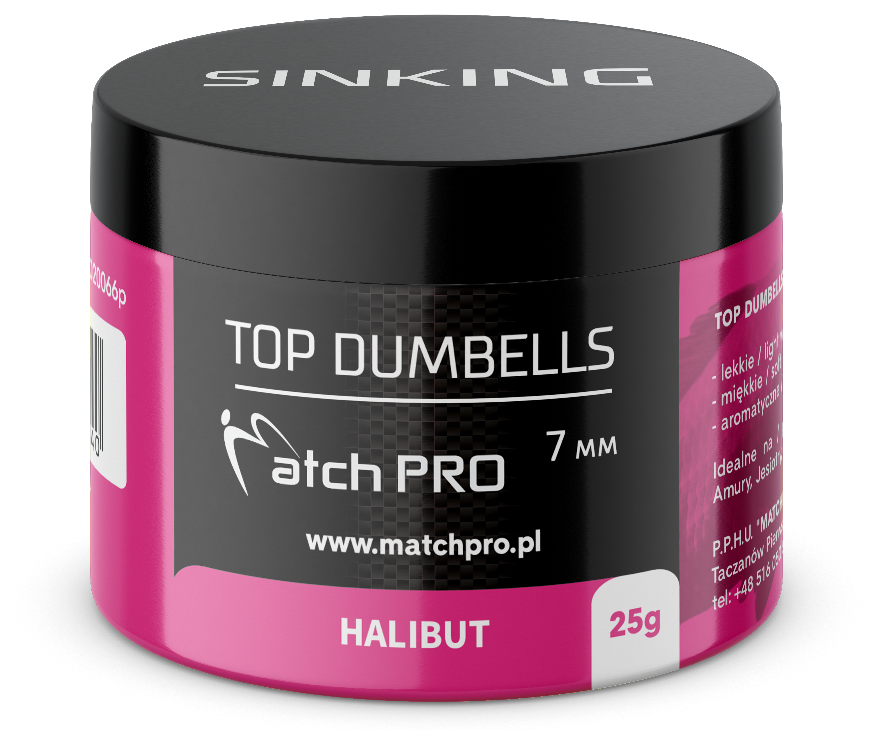 TOP DUMBELLS HALIBUT 7mm / 25g MatchPro