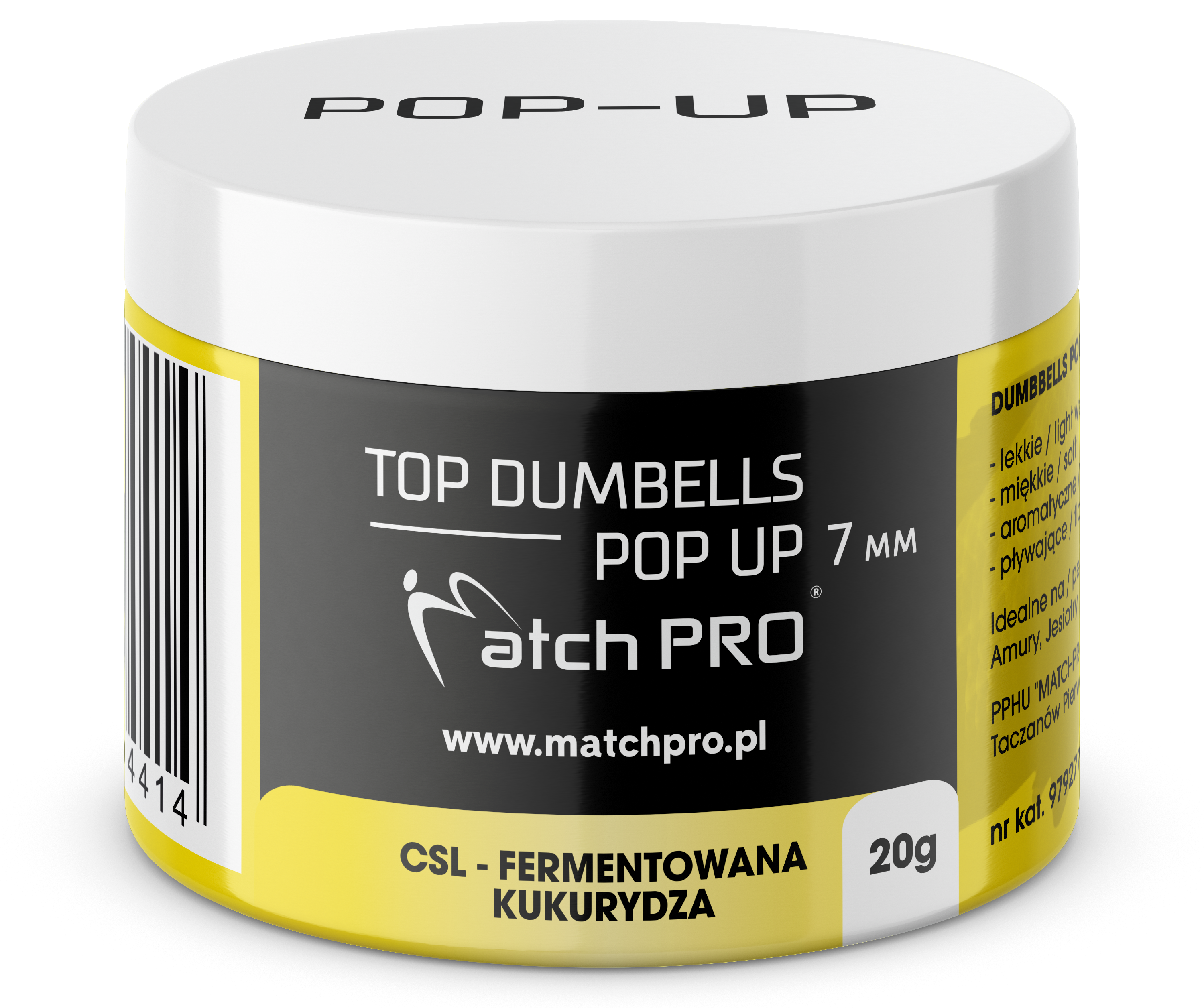 TOP DUMBELLS POP UP CSL 7mm / 20g MatchPro