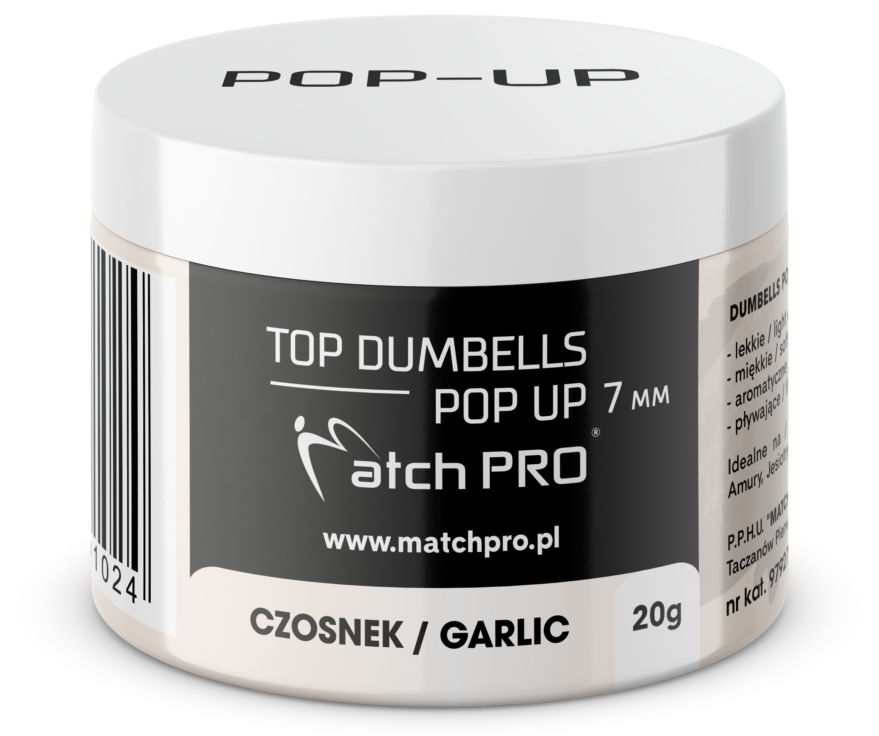 TOP DUMBELLS POP-UP GARLIC 7mm / 20g MatchPro